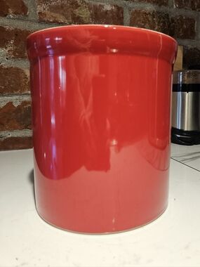 Red Crock With White Interior